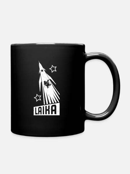 Laika Rakete USSR Soviet Communism Laika Gagarin - Tasse einfarbig - Schwarz