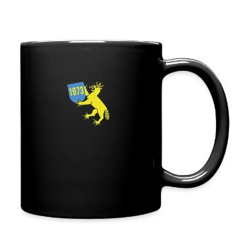 Biberacher Wappen Biber Jahrgang 1973 - Tasse einfarbig - Schwarz - Rechts