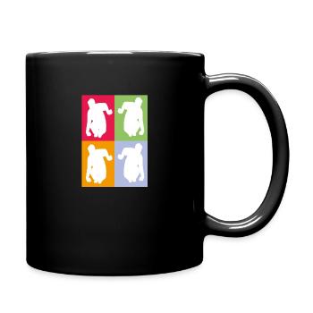 bouliste petanque miroir - Mug uni - noir - Droite