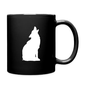 Howling Wolf - Full Colour Mug - black - Right