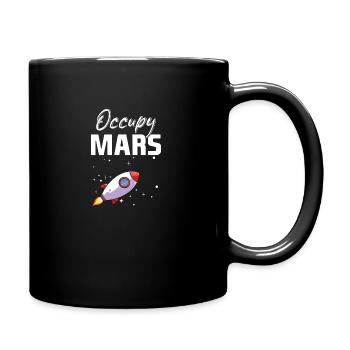 Mars Planet Weltraum Vintage Space Science Sprüche - Tasse einfarbig - Schwarz - Rechts