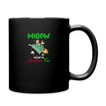 Weihnachten Christmas Vintage Heiligabend Spruch - Tasse einfarbig - Schwarz - Rechts