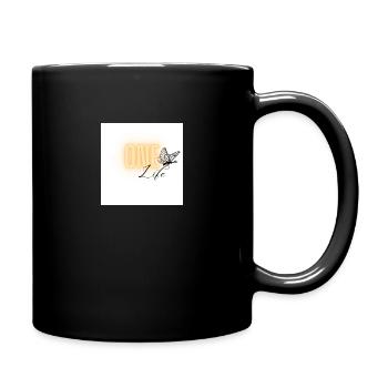 one life - Mug uni - noir - Droite
