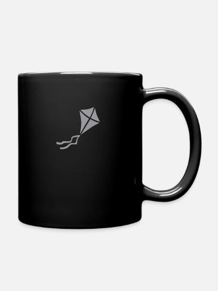 Drachen grau - Tasse einfarbig - Schwarz