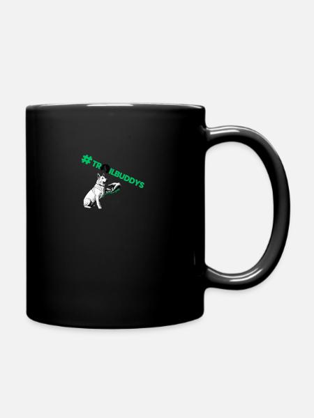 Trustyourdog weißer Schäferhund - Tasse einfarbig - Schwarz