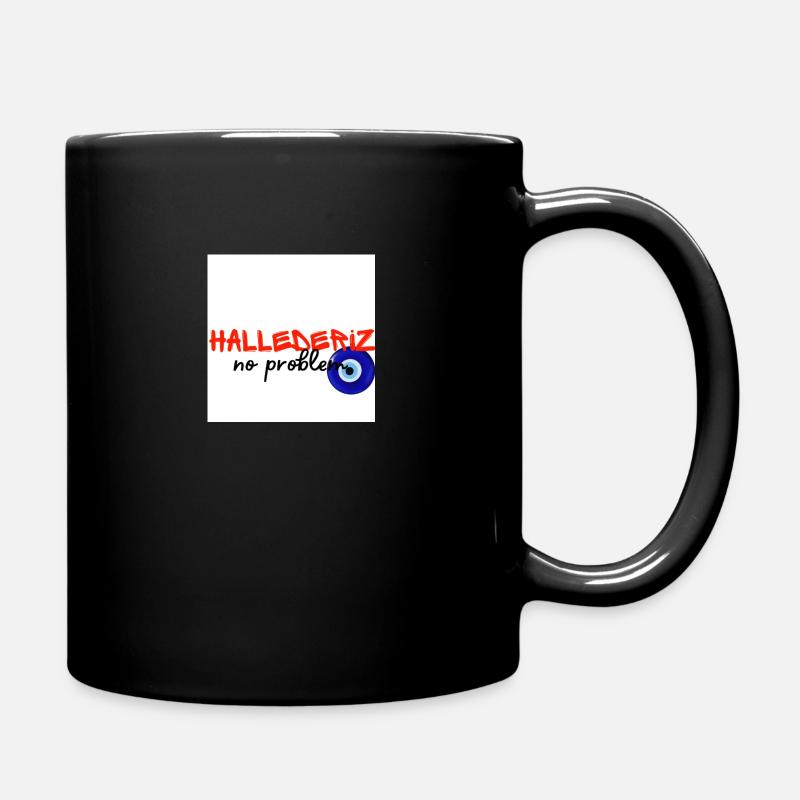Hallederiz no problem - Tasse einfarbig - Schwarz