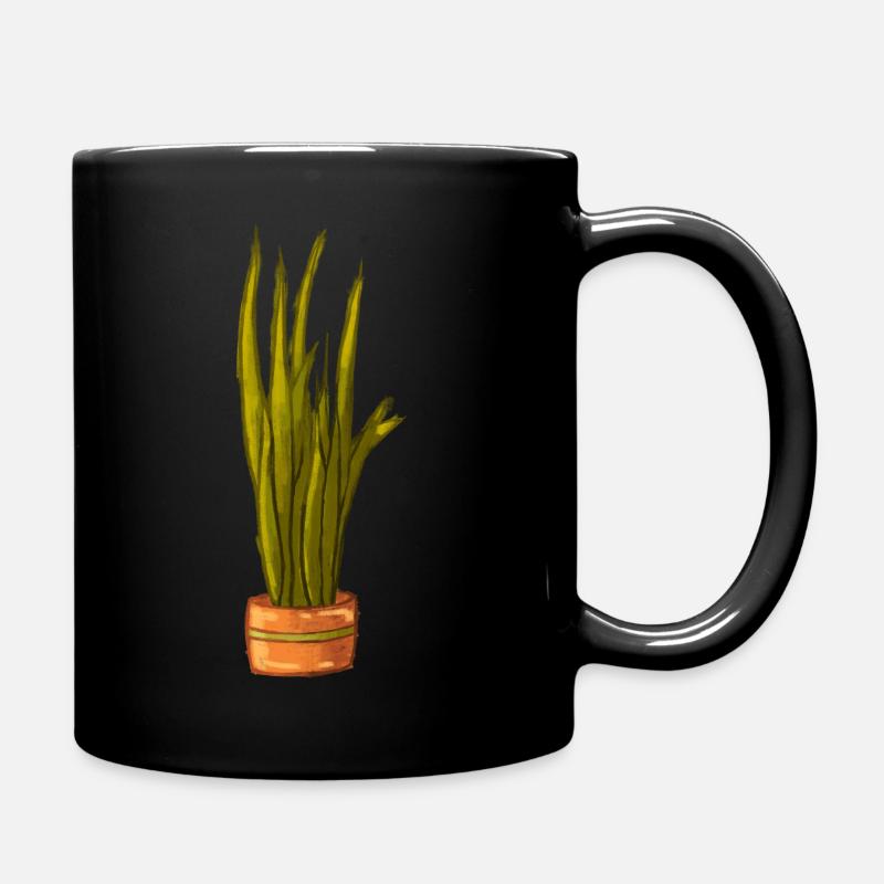 Pflanze - Tasse einfarbig - Schwarz
