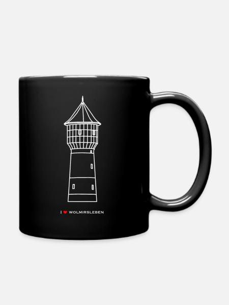 Water tower dark HG - Full Colour Mug - black