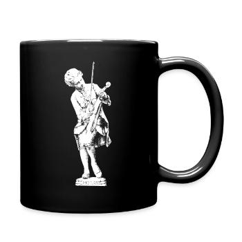 Mozart Violin child - Wolfgang Amadeus Mozart - Full Colour Mug - black - Right