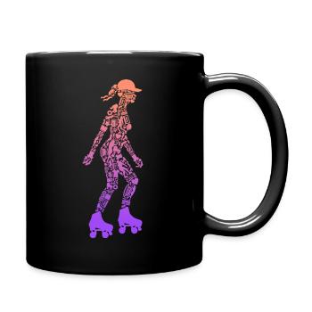 Roller Skating Roller Skating Girls Roller Skates - Full Colour Mug - black - Right