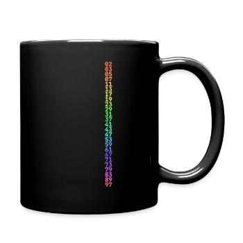 Festbrennweiten von 1 bis 100 für dunklen Hintergrund - Tasse einfarbig - Schwarz - Rechts
