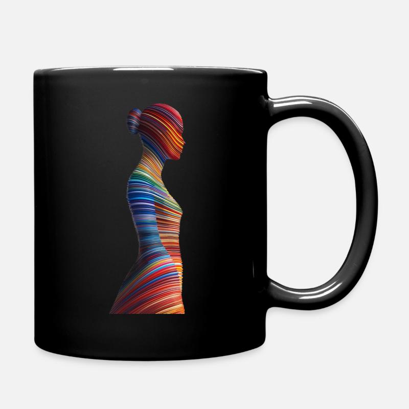 Unisex-T-Shirt - Tasse einfarbig - Schwarz