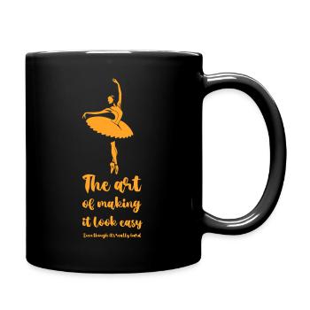 Balleta Prima Ballerina Zitat - Tasse einfarbig - Schwarz - Rechts