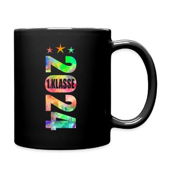 1. Klasse 2024 - Tasse einfarbig - Schwarz - Rechts