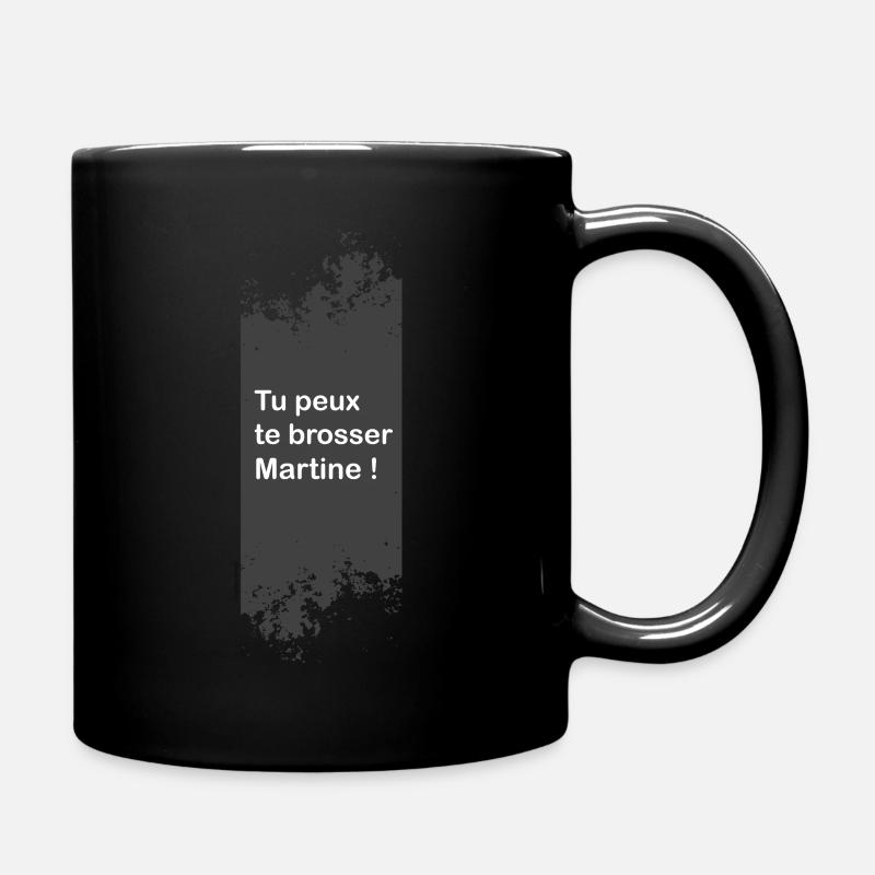Martine se brosse - Mug uni - noir