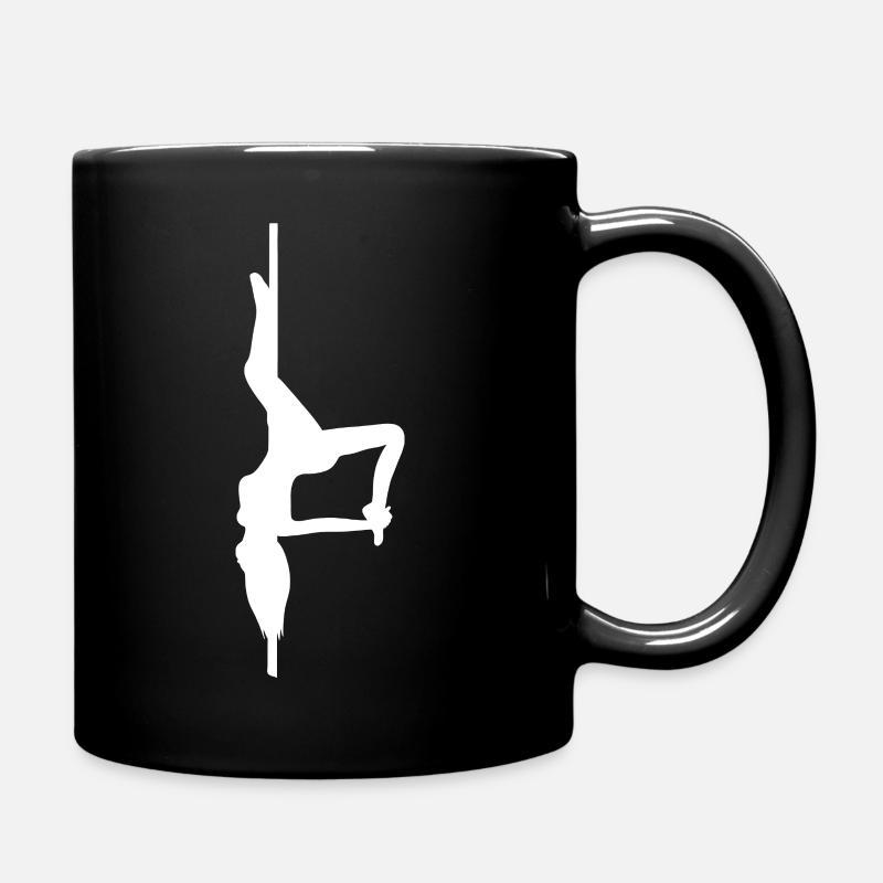 Pole Dance Silhouette - Tasse einfarbig - Schwarz
