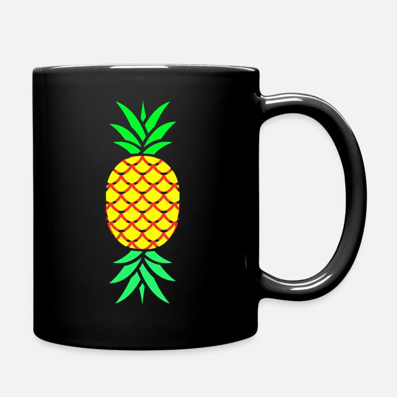 Ananas Pineapple - Tasse einfarbig - Schwarz