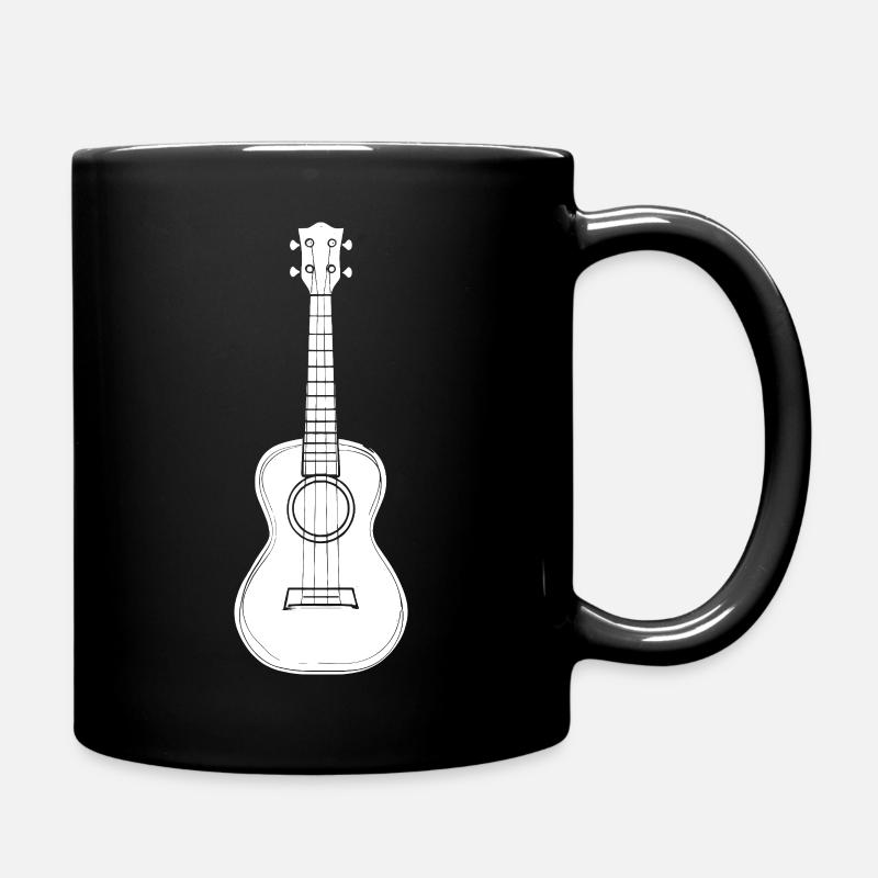 Ukulele Instrument Zeichnung - Tasse einfarbig - Schwarz