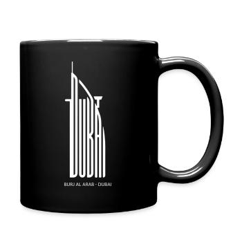 Dubai, UAE Capital Tour Tourists Emirati Vacation - Full Colour Mug - black - Right