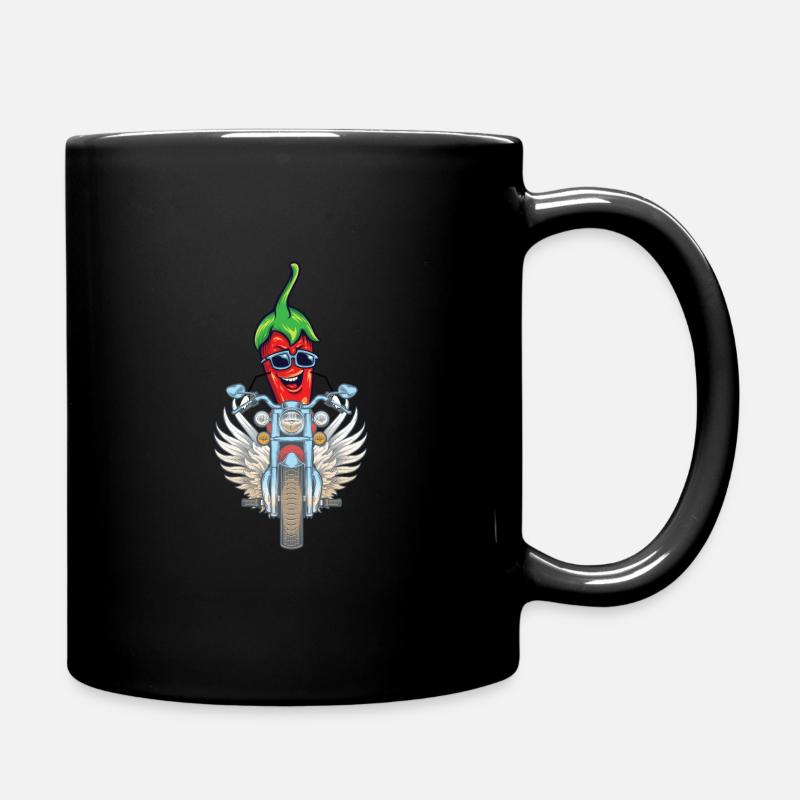 Piment à vélo - Mug uni - noir
