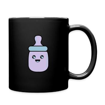 babyflasche 02 - Tasse einfarbig - Schwarz - Rechts