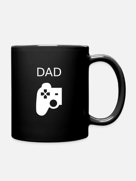 Gamer Vater Sohn Partnerlook Gaming Controller - Tasse einfarbig - Schwarz