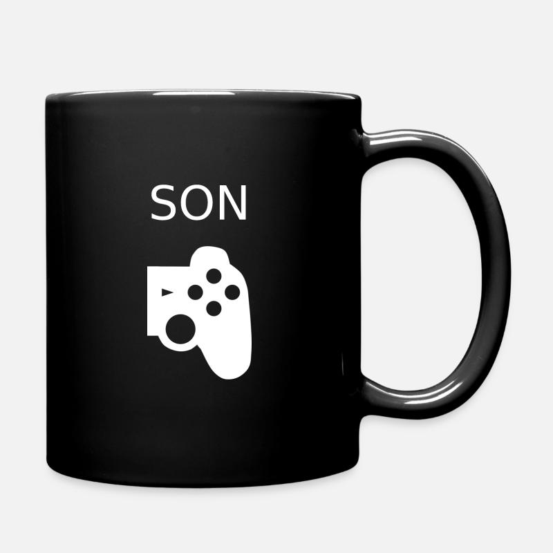Gamer Vater Sohn Partnerlook Gaming Controller - Tasse einfarbig - Schwarz