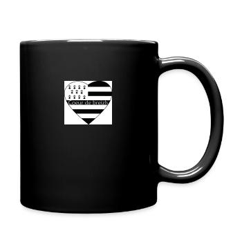 Coeur de Breizh - Mug uni - noir - Droite