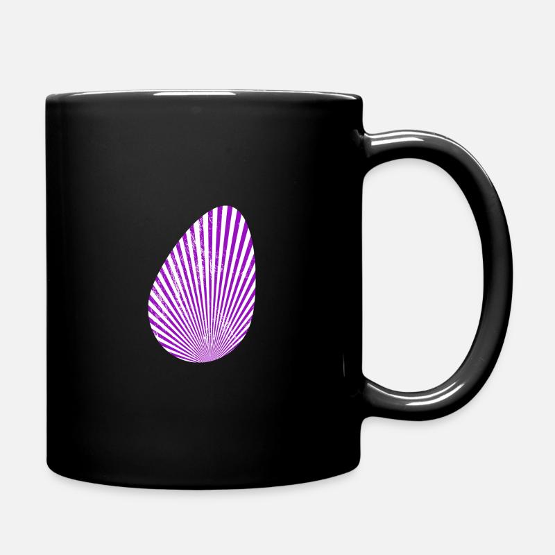 Osterei - Frohe Ostern - Tasse einfarbig - Schwarz