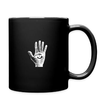 Hand Eye Seeing All - Full Colour Mug - black - Right