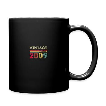 Vintage Limited Edition 2009 Birthday - Full Colour Mug - black - Right