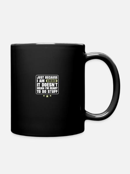 Éveillé ne signifie pas que je suis prêt à faire des choses - Mug uni - noir