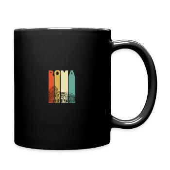 Retro Italian Roma Colosseum Rome Sight - Full Colour Mug - black - Right