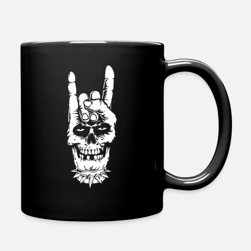 Heavy Metal Hand Sign - Tasse einfarbig - Schwarz