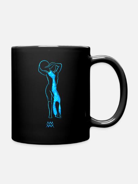 Wassermann - Tasse einfarbig - Schwarz