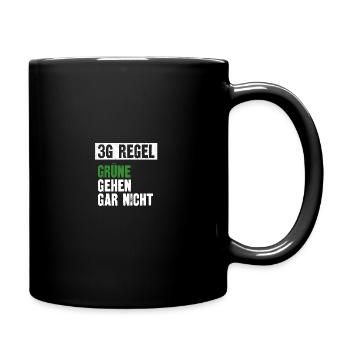 Grünen Bundestagswahl Anti Grün Satire 3G - Tasse einfarbig - Schwarz - Rechts