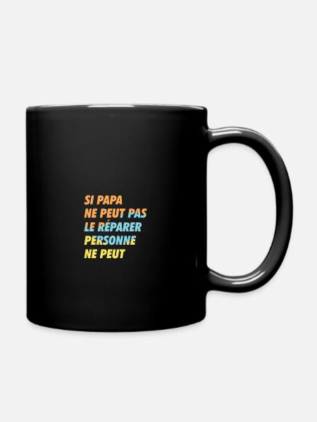 Si papa ne peut le réparer cadeau papa fête des - Mug uni - noir