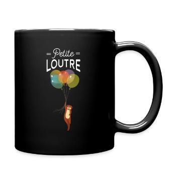 Petite Loutre - Otter Balloons - Full Colour Mug - black - Right