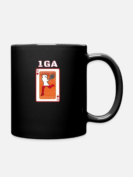 Queen of Clay - Tennis T-shirt - Full Colour Mug - black