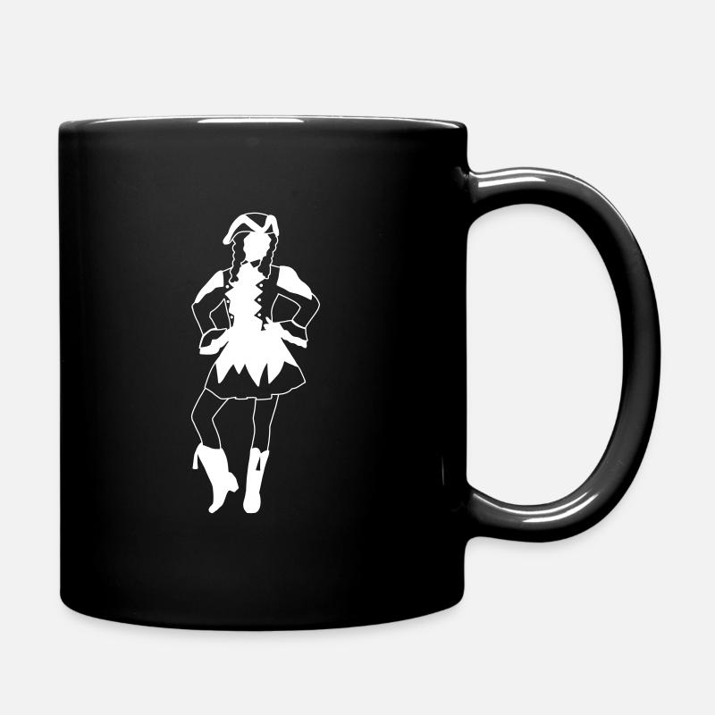 Karneval - Tasse einfarbig - Schwarz