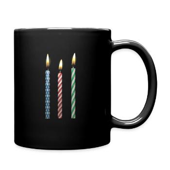 3 years birthday - Full Colour Mug - black - Right