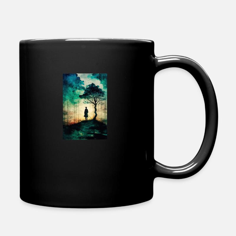 Japanese colorful - Full Colour Mug - black