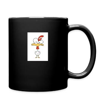 Hühnchen - Tasse einfarbig - Schwarz - Rechts