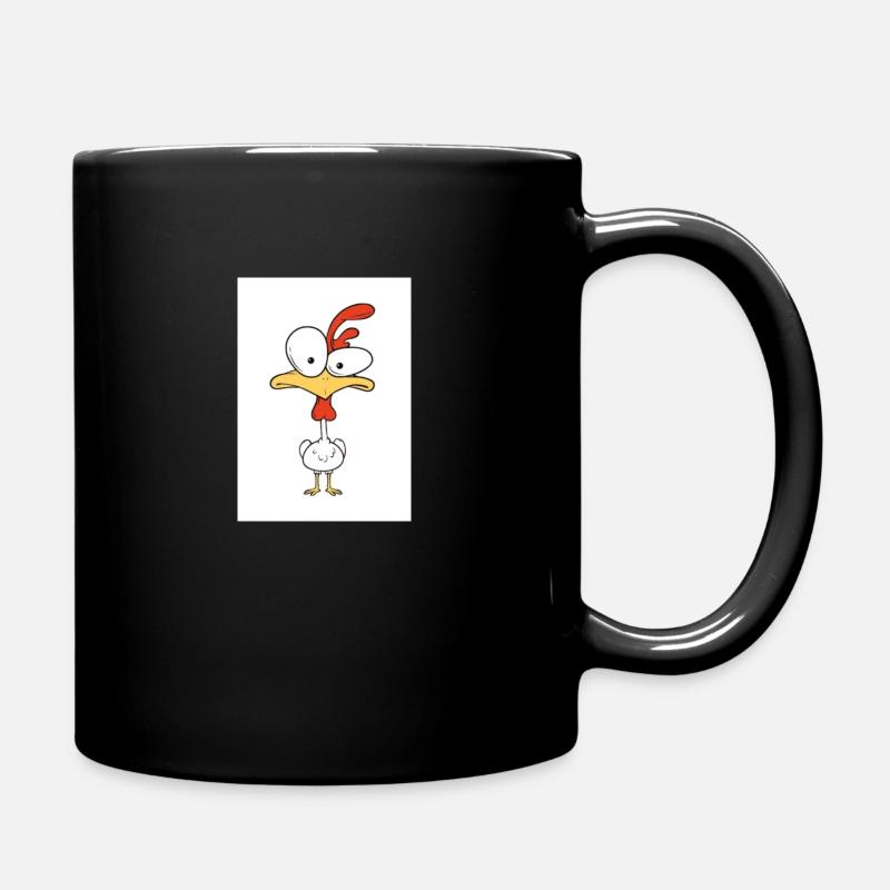 Hühnchen - Tasse einfarbig - Schwarz