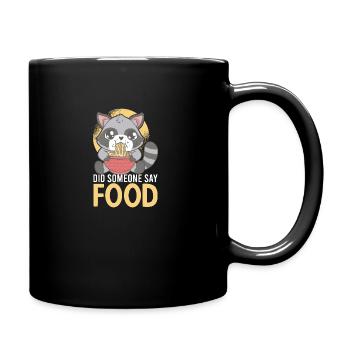 Waschbär Raccoon Vintage Müllpanda Opossum Sprüche - Tasse einfarbig - Schwarz - Rechts