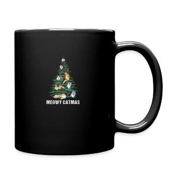 Weihnachten Christmas Vintage Heiligabend Spruch - Tasse einfarbig - Schwarz - Rechts