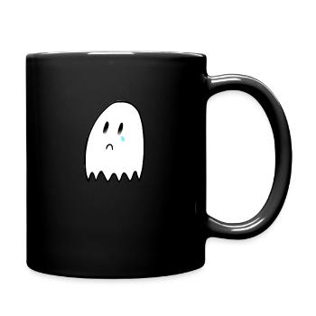 sad ghost - Full Colour Mug - black - Right