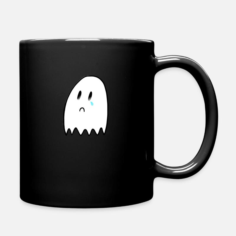 sad ghost - Tasse einfarbig - Schwarz