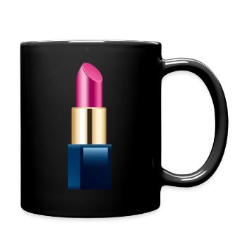 Smiley Lipstick - Tasse einfarbig - Schwarz - Rechts