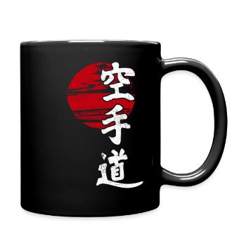 Karaté Soleil Art Martial Japon Rétro Kangi Idée - Mug uni - noir - Droite